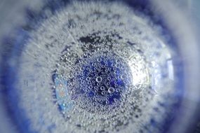 water bubbles in a glass