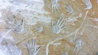 hands wall young person design