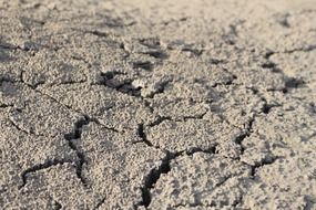 grey cracks ground dry drought