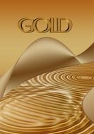graphic gold waves
