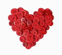 buttons red hearts crafts crafty