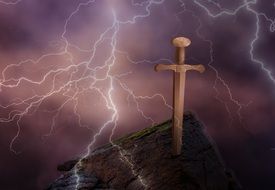 sword flash stone excalibur sage