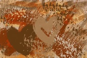 heart abstract background structure