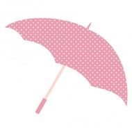 umbrella pink polka dots spots