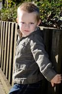 portrait of a young boy outdoor