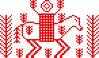 ornament horse riding rider man