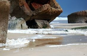 capbreton sea beach bunker france