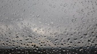 drop of water window rain glass