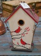 cardinal bird house