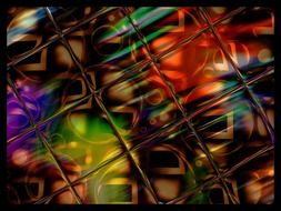 stained glass reflections abstracts