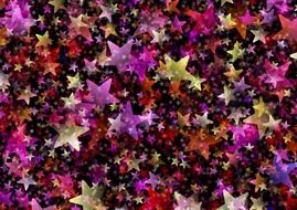 background pattern colorful stars