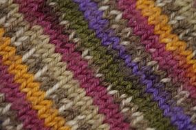 knitted striped fabric