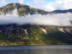 hill cloud water sky bay