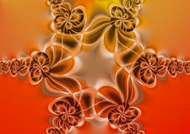 fractal symmetry abstract colorful pattern