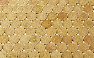 background of gold coins