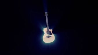 guitar music background rays shine