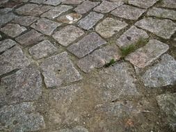 road away stone paving