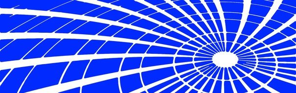 blue banner with lines