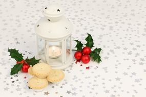 white christmas candle
