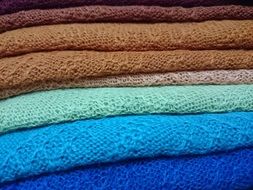 wool colors tissue chile texture