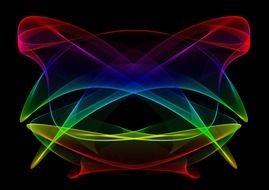 abstract waving lines