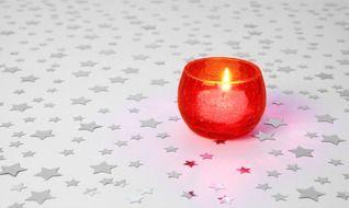 red background christmas decoration