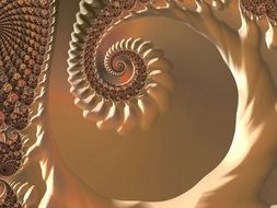 fractal snail pastel strudel