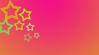 background stars rosa yellow girl