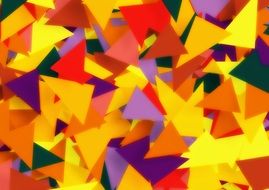a lot of colorful triangles pattern