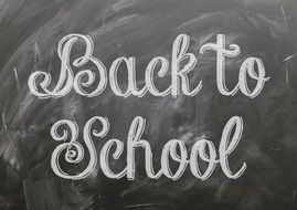 back to school poster blackboard