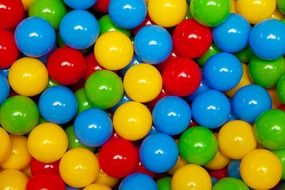background with colorful playballs