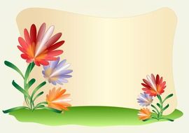 design background flowers paper