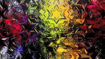 background star abstract colorful