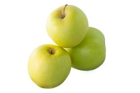 clipart of green apples on a white background