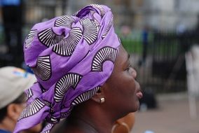head scarf patterned texture print