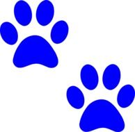 paw prints dog print cat foot