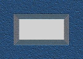 frame picture outline blue