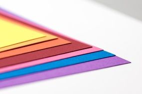 creative paper rainbow color