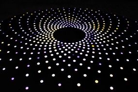 abstract illuminated circle