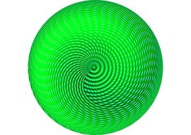 ball about background green