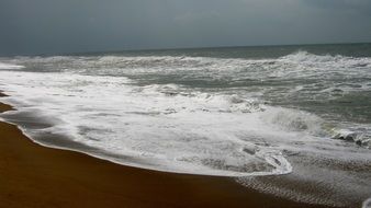 foam sea ocean water nature wave