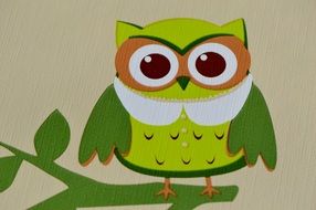 owl colorful funny cute background