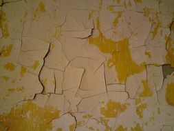 peeling paint wall old color