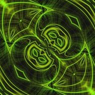 green tile pattern design