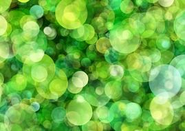 background with green bokeh bubbles