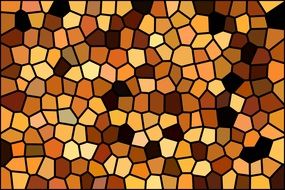 background with mosaic brown, white, black, color, yellow tiles