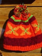 bright cap with ornament