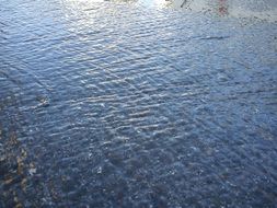 rainwater asphalt wave flow water