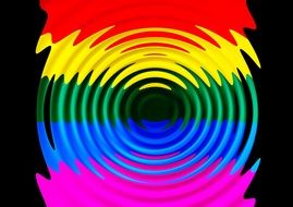abstract pattern lines color wave