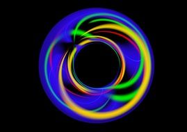 glowing colored ring
